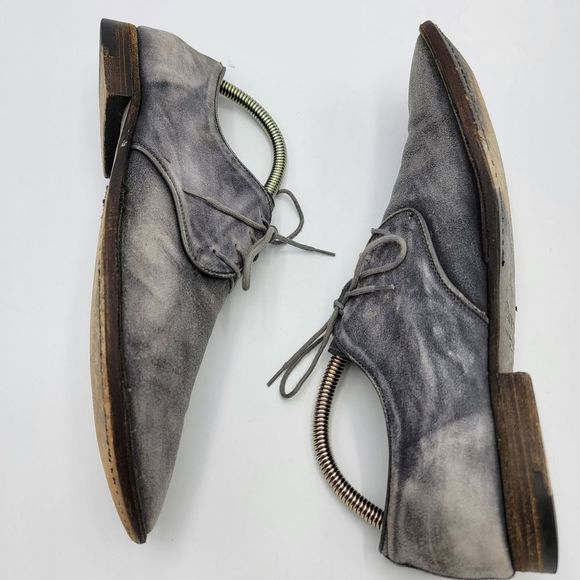 Cesare Paciotti Distressed Gray Suede Derby Size 9 main image 2